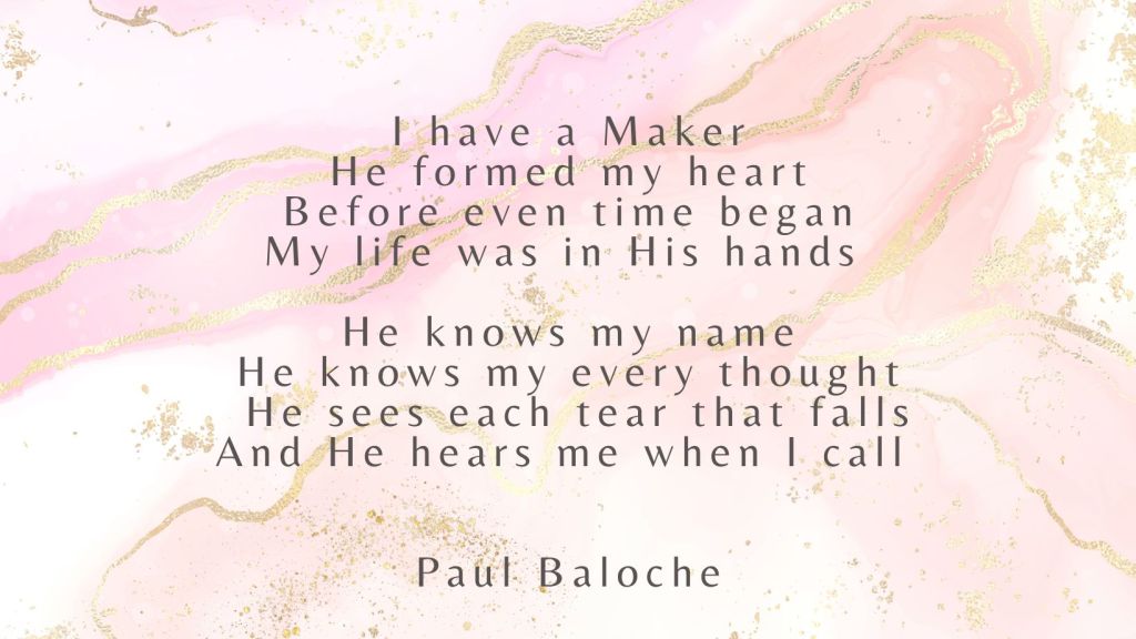 He Knows My&nbsp;Name